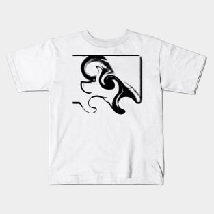 Calligraphy waves Kids T-Shirt